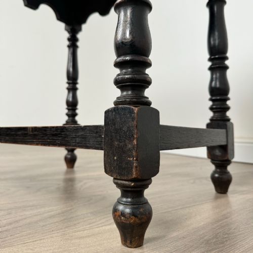 fig 9. Antique 19th Century Carved Oak Side Table