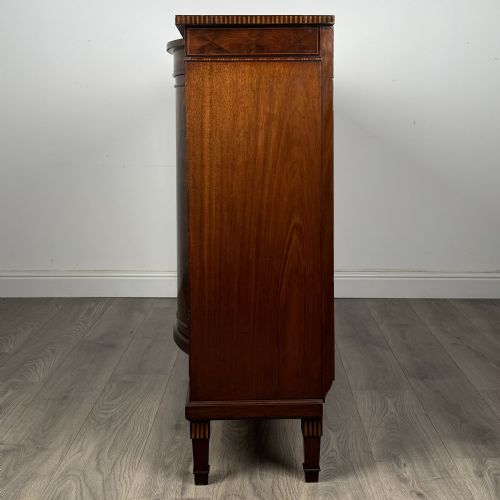 ANTIQUE LATE 19TH CENTURY INLAID DISPLAY CABINET IN MAHOGANY - ADDITIONAL PHOTO 11