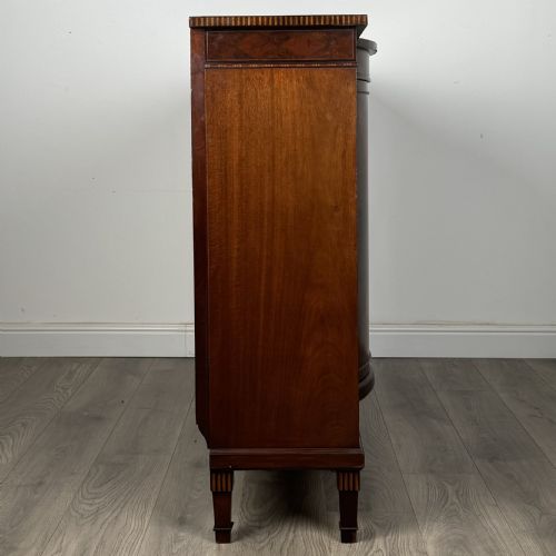 ANTIQUE LATE 19TH CENTURY INLAID DISPLAY CABINET IN MAHOGANY - ADDITIONAL PHOTO 15