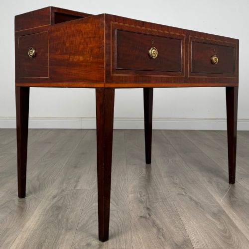 ANTIQUE EARLY 19TH CENTURY WRITING TABLE IN MAHOGANY - ADDITIONAL PHOTO 9