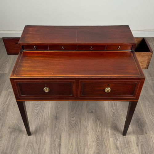 ANTIQUE EARLY 19TH CENTURY WRITING TABLE IN MAHOGANY - ADDITIONAL PHOTO 10
