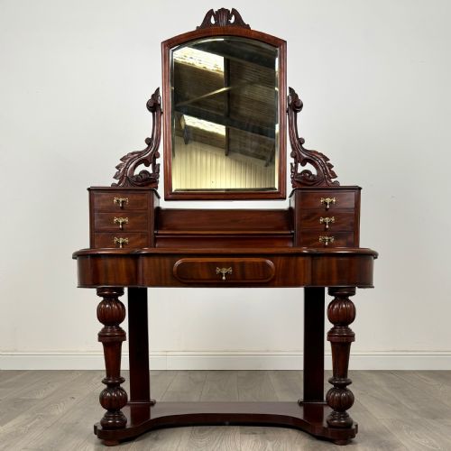 antique 19th century dutchess dressing table in mahogany - CATEGORY: ANTIQUE DRESSING TABLES - DATED VICTORIAN