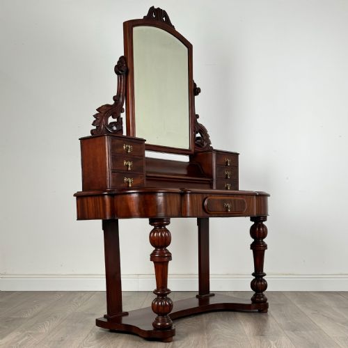 ANTIQUE 19TH CENTURY DUTCHESS DRESSING TABLE IN MAHOGANY - ADDITIONAL PHOTO 7