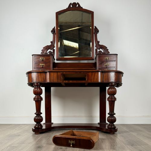 ANTIQUE 19TH CENTURY DUTCHESS DRESSING TABLE IN MAHOGANY - ADDITIONAL PHOTO 10