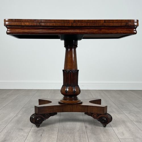 Antique Early 19th Century Fine Quality Card Table in Rosewood