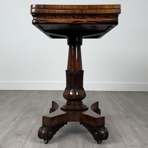 fig 4. Antique Early 19th Century Fine Quality Card Table In Rosewood