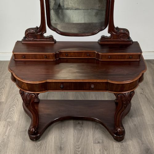 ANTIQUE 19TH CENTURY DUTCHESS DRESSING TABLE IN MAHOGANY - ADDITIONAL PHOTO 8
