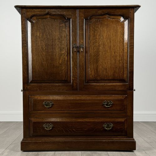 antique 20th century cupboard in oak - CATEGORY: ANTIQUE CUPBOARDS - DATED EDWARDIAN
