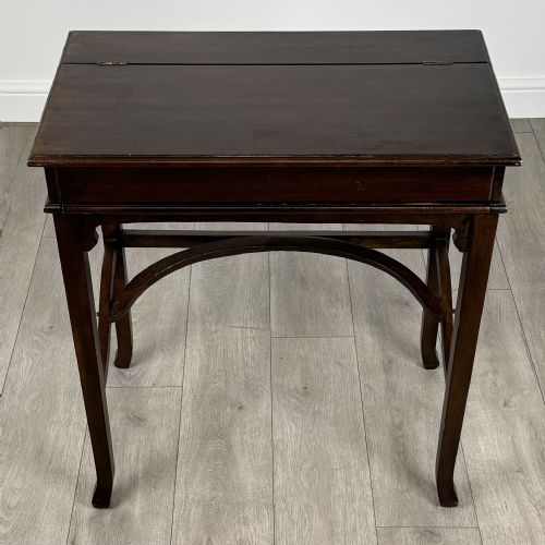 ANTIQUE 20TH CENTURY UNUSUAL DESK IN MAHOGANY - ADDITIONAL PHOTO 9