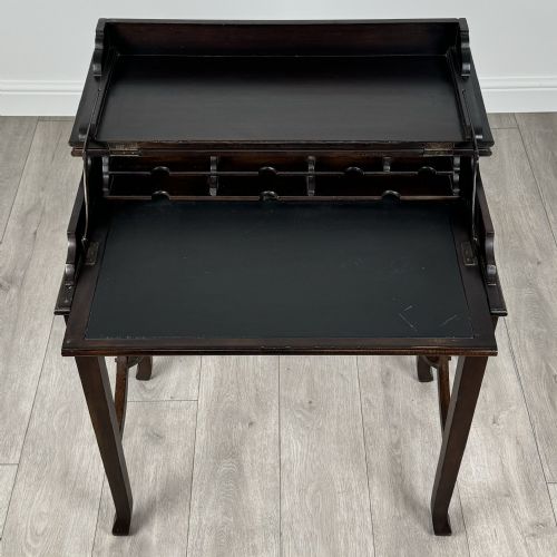 ANTIQUE 20TH CENTURY UNUSUAL DESK IN MAHOGANY - ADDITIONAL PHOTO 10
