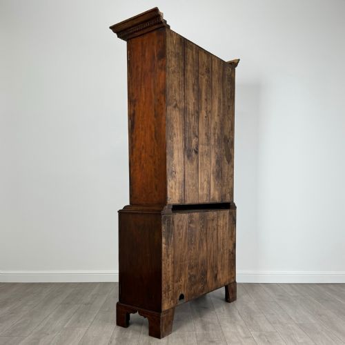 ANTIQUE 20TH CENTURY GEORGIAN STYLE CUPBOARD IN FRUITWOOD - ADDITIONAL PHOTO 4