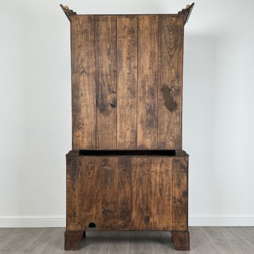 ANTIQUE 20TH CENTURY GEORGIAN STYLE CUPBOARD IN FRUITWOOD - ADDITIONAL PHOTO 5