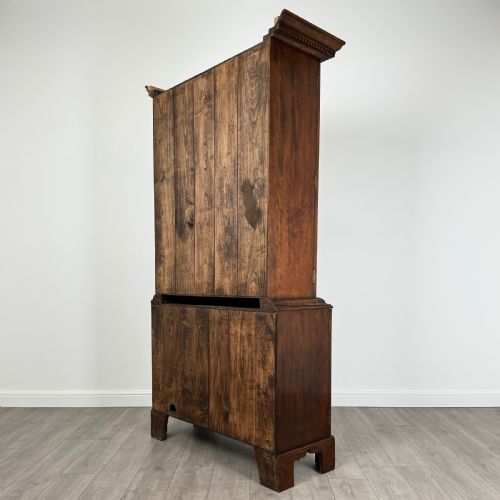 ANTIQUE 20TH CENTURY GEORGIAN STYLE CUPBOARD IN FRUITWOOD - ADDITIONAL PHOTO 6