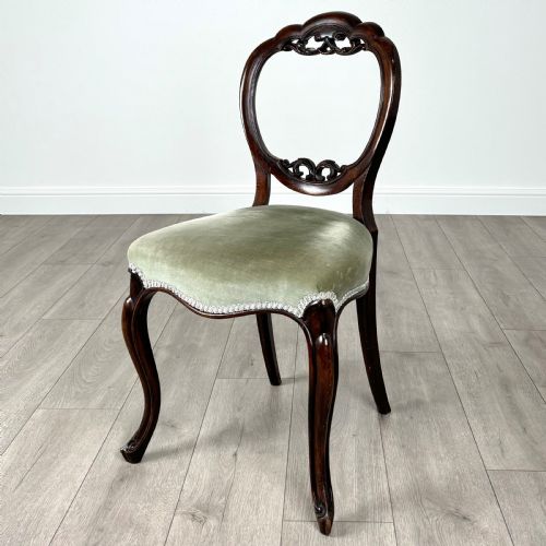 ANTIQUE 19TH CENTURY SET OF 6 DINING CHAIRS IN MAHOGANY - ADDITIONAL PHOTO 1