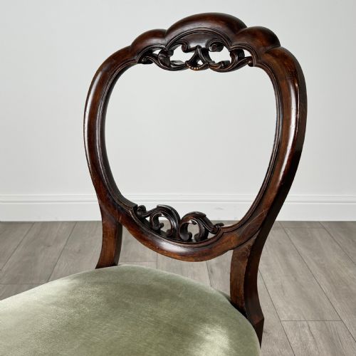 ANTIQUE 19TH CENTURY SET OF 6 DINING CHAIRS IN MAHOGANY - ADDITIONAL PHOTO 3