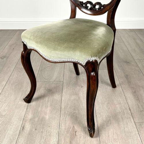 ANTIQUE 19TH CENTURY SET OF 6 DINING CHAIRS IN MAHOGANY - ADDITIONAL PHOTO 4