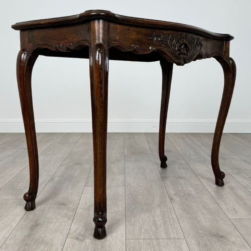 ANTIQUE 20TH CENTURY SIDE TABLE IN MAHOGANY - ADDITIONAL PHOTO 7