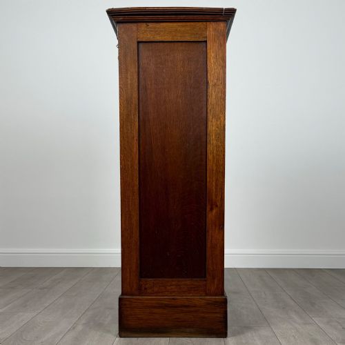 ANTIQUE 20TH CENTURY TAMBOUR CABINET IN OAK - ADDITIONAL PHOTO 3
