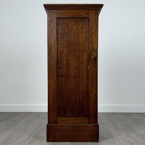 ANTIQUE 20TH CENTURY TAMBOUR CABINET IN OAK - ADDITIONAL PHOTO 4