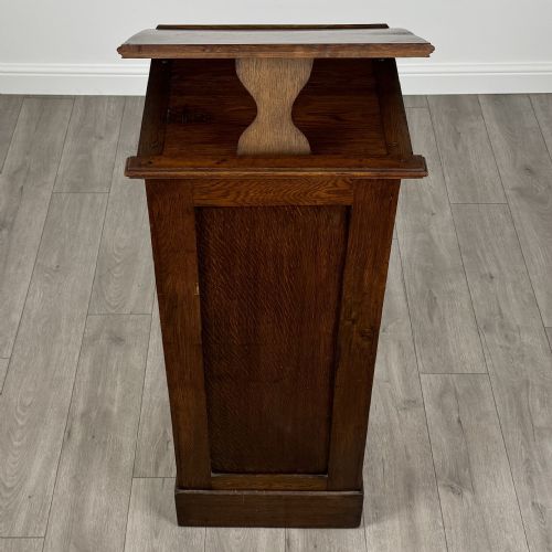 ANTIQUE 20TH CENTURY TAMBOUR CABINET IN OAK - ADDITIONAL PHOTO 11