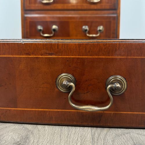 ANTIQUE 20TH CENTURY SMALL CHEST ON CHEST IN MAHOGANY - ADDITIONAL PHOTO 10