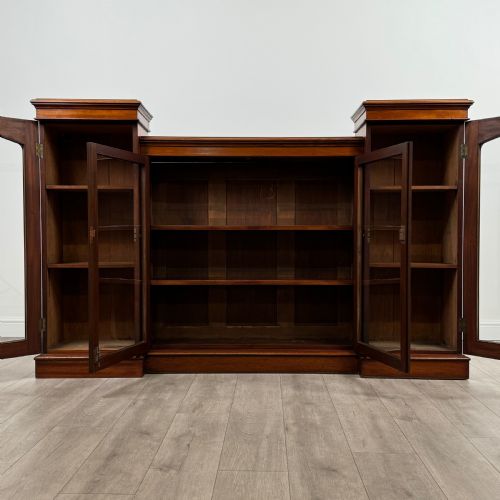 ANTIQUE 19TH CENTURY UNUSUAL DISPLAY CABINET IN MAHOGANY - ADDITIONAL PHOTO 1