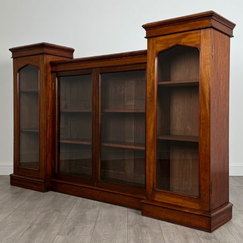 ANTIQUE 19TH CENTURY UNUSUAL DISPLAY CABINET IN MAHOGANY - ADDITIONAL PHOTO 2