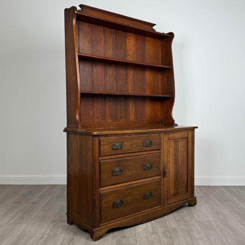 ANTIQUE 20TH CENTURY GOOD QUALITY DRESSER IN OAK - ADDITIONAL PHOTO 8