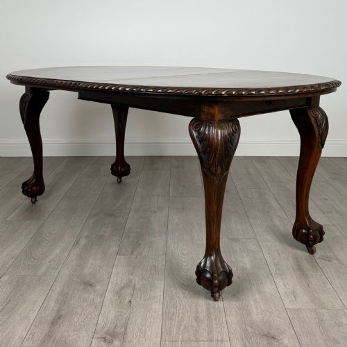 antique 20th century dining table of good quality in mahogany - CATEGORY: ANTIQUE TABLES - DATED EDWARDIAN