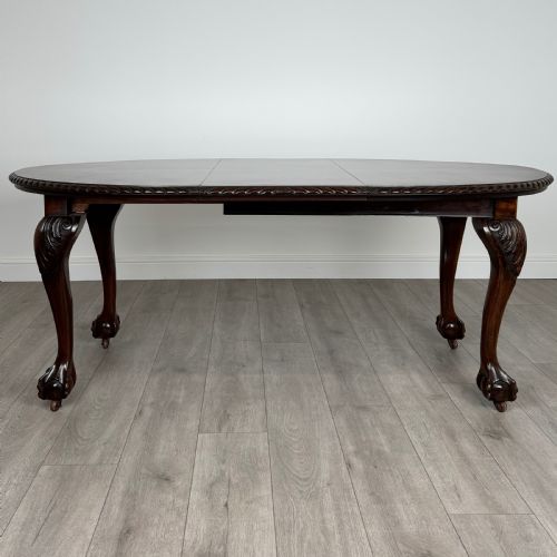 ANTIQUE 20TH CENTURY DINING TABLE OF GOOD QUALITY IN MAHOGANY - ADDITIONAL PHOTO 1