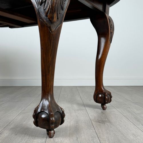 ANTIQUE 20TH CENTURY DINING TABLE OF GOOD QUALITY IN MAHOGANY - ADDITIONAL PHOTO 8
