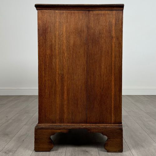 ANTIQUE 18TH CENTURY GOOD QUALITY OAK CHEST OF DRAWERS - ADDITIONAL PHOTO 2