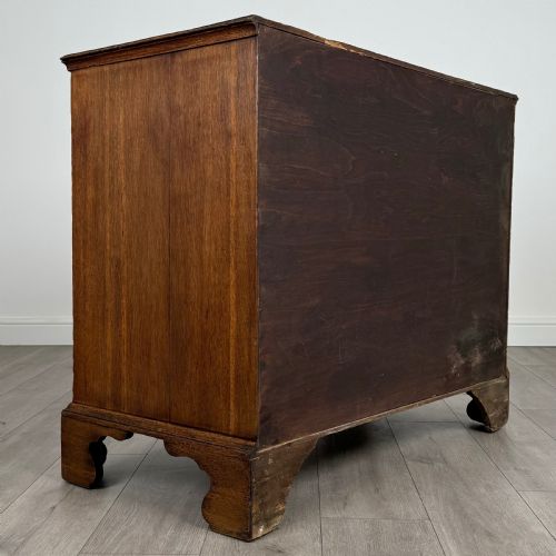 ANTIQUE 18TH CENTURY GOOD QUALITY OAK CHEST OF DRAWERS - ADDITIONAL PHOTO 4