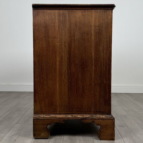 ANTIQUE 18TH CENTURY GOOD QUALITY OAK CHEST OF DRAWERS - ADDITIONAL PHOTO 6