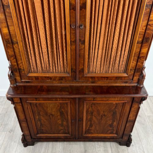 ANTIQUE 19TH CENTURY GOOD QUALITY BOOKCASE IN MAHOGANY - ADDITIONAL PHOTO 9