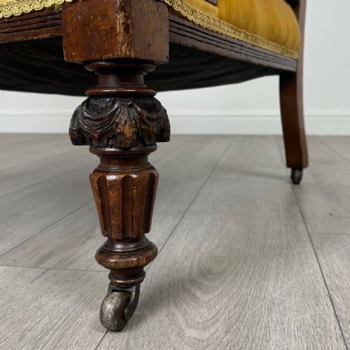 ANTIQUE 20TH CENTURY PAIR OF CARVED OAK ARMCHAIRS - ADDITIONAL PHOTO 11