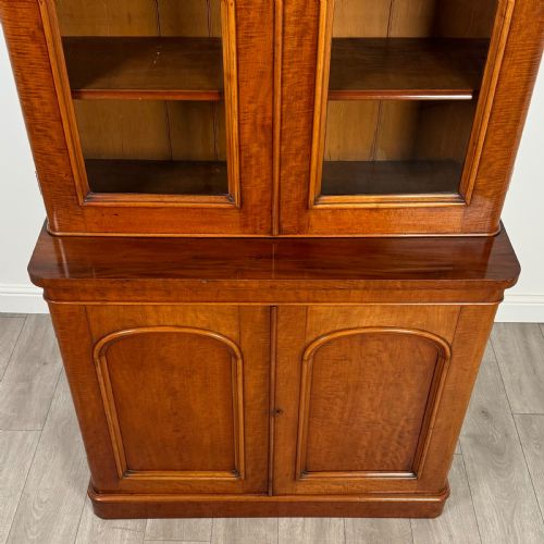 ANTIQUE 19TH CENTURY FINE QUALITY BOOKCASE IN MAHOGANY - ADDITIONAL PHOTO 9