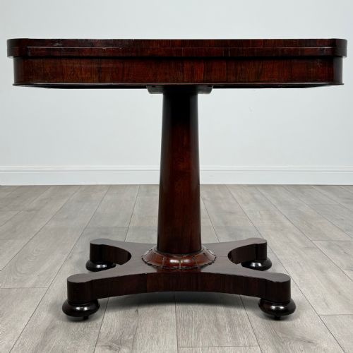 antique 19th century fine quality card table in rosewood - CATEGORY: ANTIQUE TABLES - DATED VICTORIAN