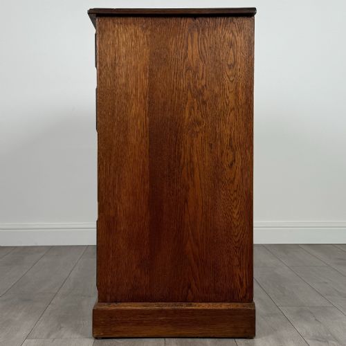 ANTIQUE 20TH CENTURY CHEST OF DRAWERS OF FINE QUALITY IN OAK - ADDITIONAL PHOTO 4