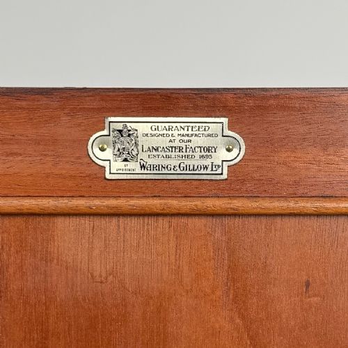 ANTIQUE 20TH CENTURY CABINET BY WARING GILLOW IN MAHOGANY - ADDITIONAL PHOTO 3