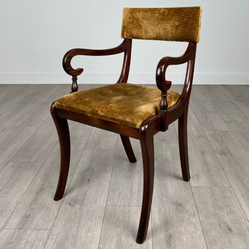 ANTIQUE 20TH CENTURY SET OF 6 DINING CHAIRS IN MAHOGANY - ADDITIONAL PHOTO 1