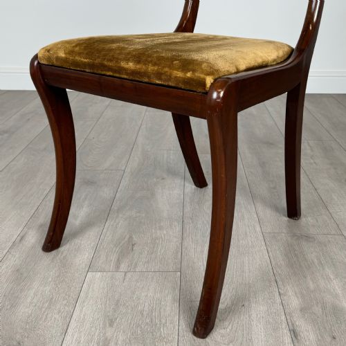 ANTIQUE 20TH CENTURY SET OF 6 DINING CHAIRS IN MAHOGANY - ADDITIONAL PHOTO 4