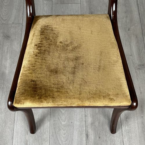 ANTIQUE 20TH CENTURY SET OF 6 DINING CHAIRS IN MAHOGANY - ADDITIONAL PHOTO 6