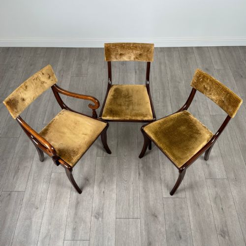 ANTIQUE 20TH CENTURY SET OF 6 DINING CHAIRS IN MAHOGANY - ADDITIONAL PHOTO 8
