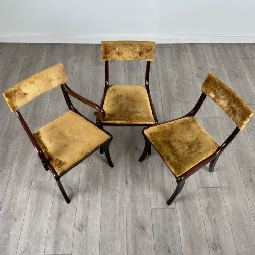ANTIQUE 20TH CENTURY SET OF 6 DINING CHAIRS IN MAHOGANY - ADDITIONAL PHOTO 9