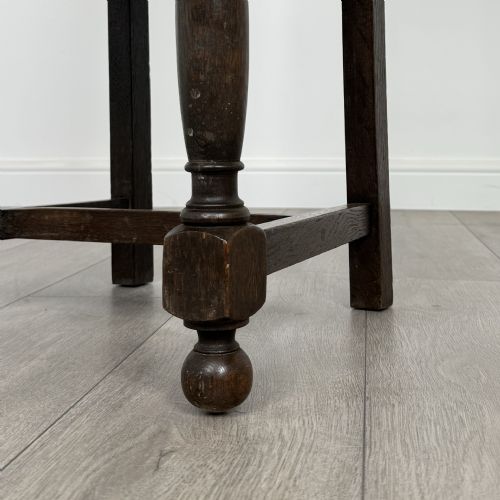 ANTIQUE 19TH CENTURY PAIR OF CARVED BEDROOM CHAIRS IN OAK - ADDITIONAL PHOTO 10