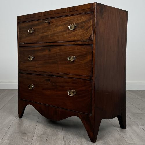 ANTIQUE 19TH CENTURY UNUSUAL CHEST OF DRAWERS IN MAHOGANY - ADDITIONAL PHOTO 2