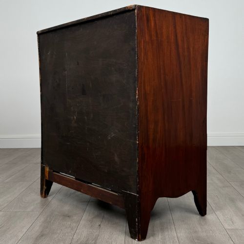 ANTIQUE 19TH CENTURY UNUSUAL CHEST OF DRAWERS IN MAHOGANY - ADDITIONAL PHOTO 6