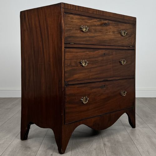 ANTIQUE 19TH CENTURY UNUSUAL CHEST OF DRAWERS IN MAHOGANY - ADDITIONAL PHOTO 8