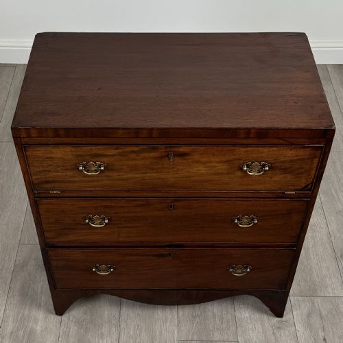 ANTIQUE 19TH CENTURY UNUSUAL CHEST OF DRAWERS IN MAHOGANY - ADDITIONAL PHOTO 9